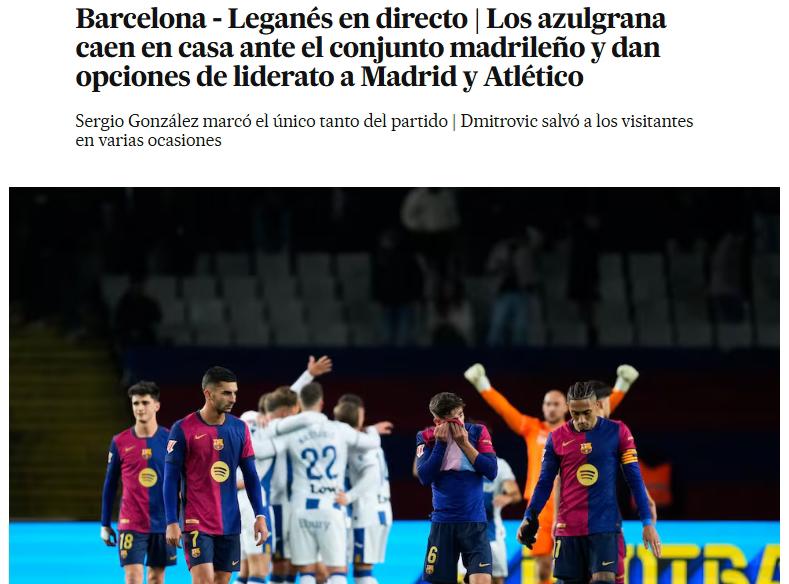 Barcelona perdió ante Leganés y así reacciona la prensa: “Ridículo colosal; qué manera de cag****”
