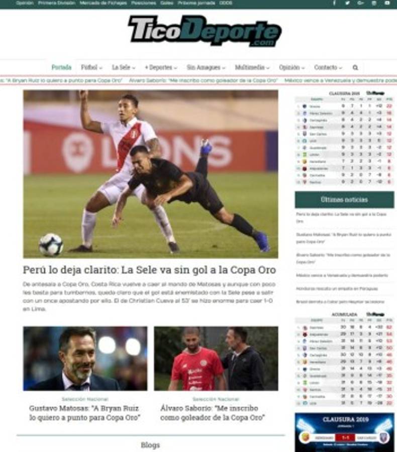 Prensa tica: Costa Rica 'sin identidad' y 'con dudas' a Copa Oro