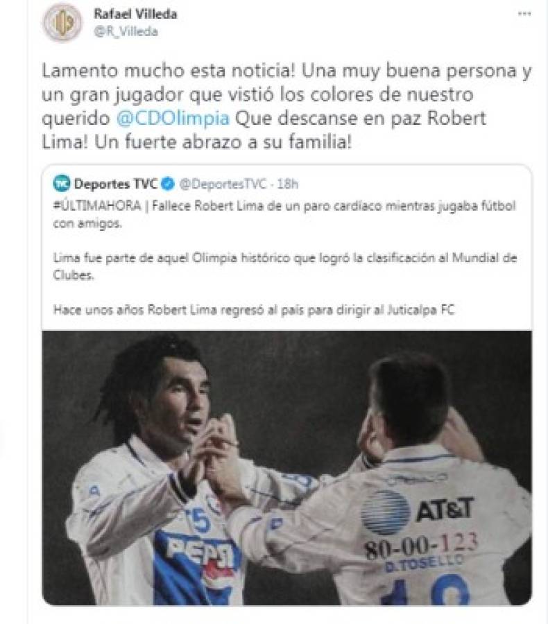 Muerte de Robert Lima estremeció al mundo del fútbol en Sudamérica: 'Esperaba que fuera un error o una mentira'