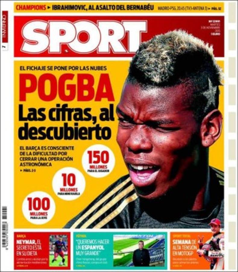 Las portadas más importantes del mundo del deporte de este martes