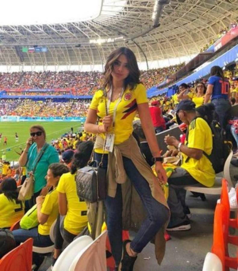 La bella hermana de James Rodríguez que se fue a Rusia para ver a Marco Asensio