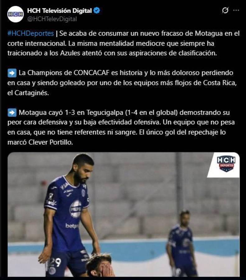 Así reaccionó la prensa al fracaso de Motagua y la terrible burla en Costa Rica: Equipo pequeño y Otra página más