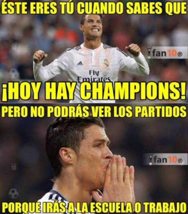 Los mejores memes de la Champions League este martes