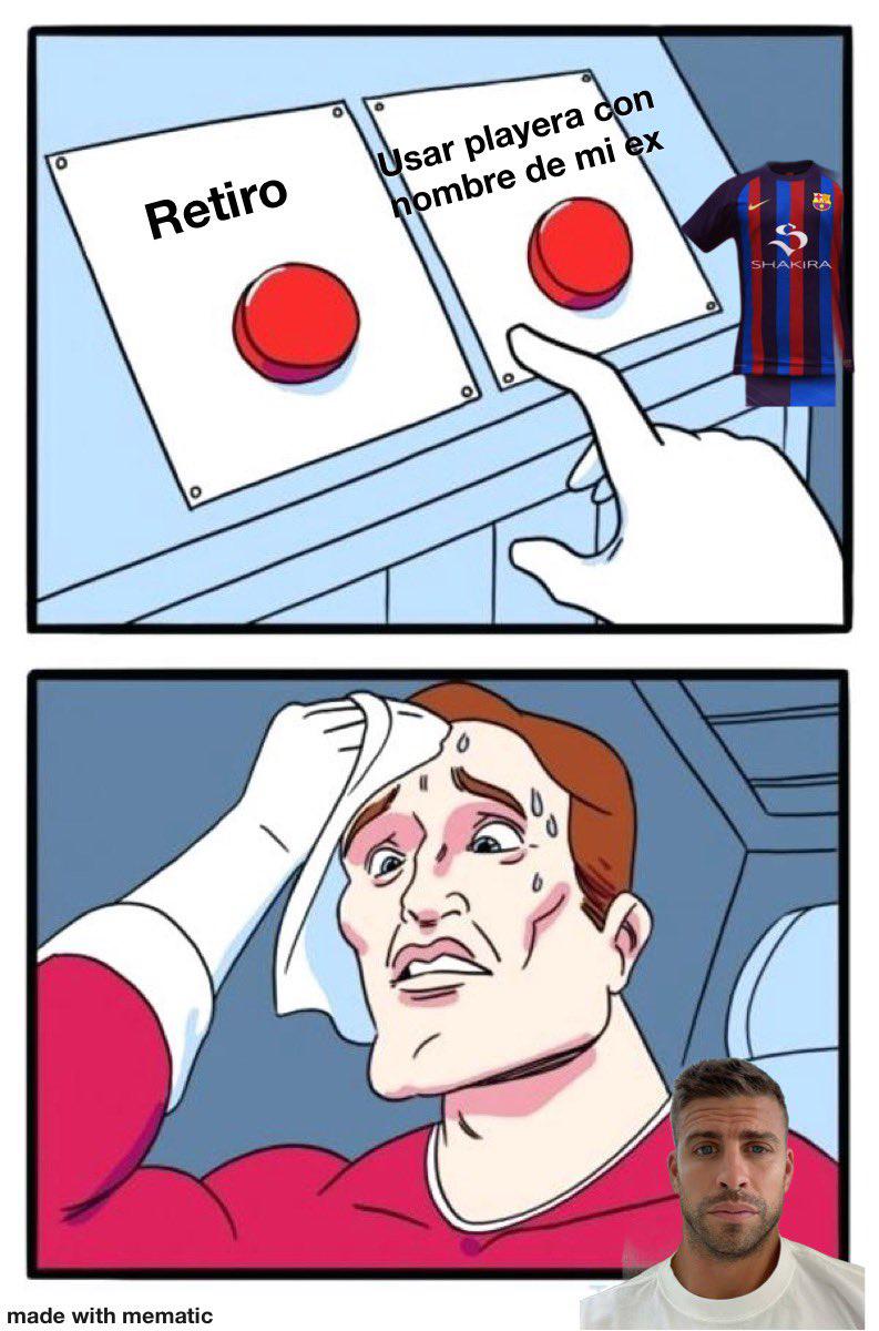 Piqué anunció su retiro del fútbol y los memes destrozan al jugador del Barcelona; Shakira es protagonista también