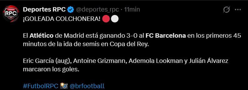 Humillados, Malos perdedores: Prensa señala de catástrofe la paliza al Barcelona en Copa del Rey