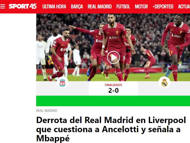 Lo que dice la prensa tras la dura derrota del Real Madrid ante el Liverpool en Champions y no perdonan a Mbappé