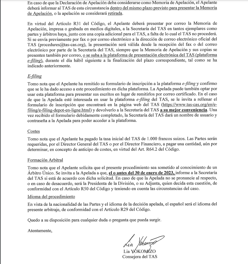 ¡Sigue el escándalo en Honduras! El TAS da ultimátum a Fenafuth tras nueva denuncia del Platense