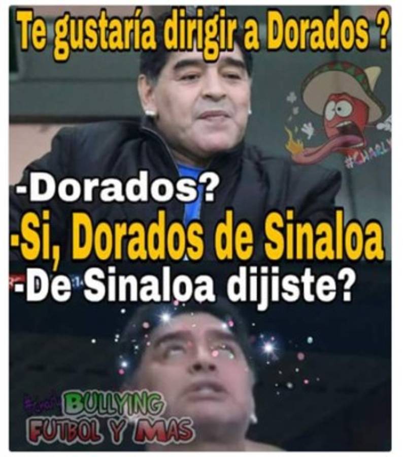 Memes: Revientan las redes con la llegada de Maradona a Dorados de Sinaloa