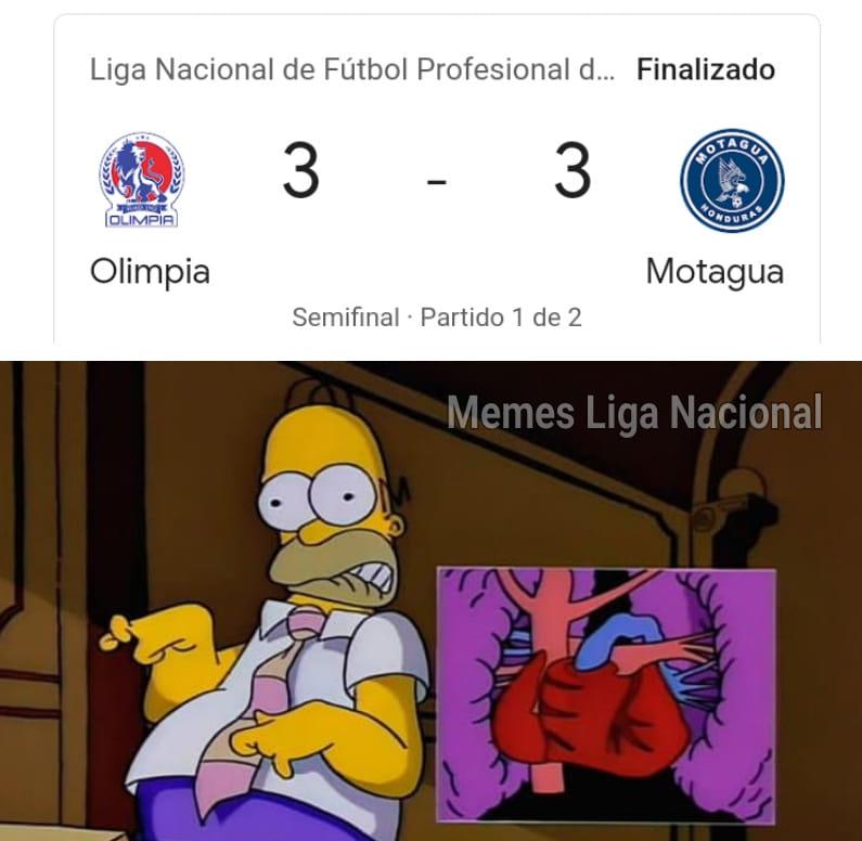 Los divertidos memes que dejó el empate 3-3 entre Olimpia y Motagua en la semifinal de ida de la Liga Nacional