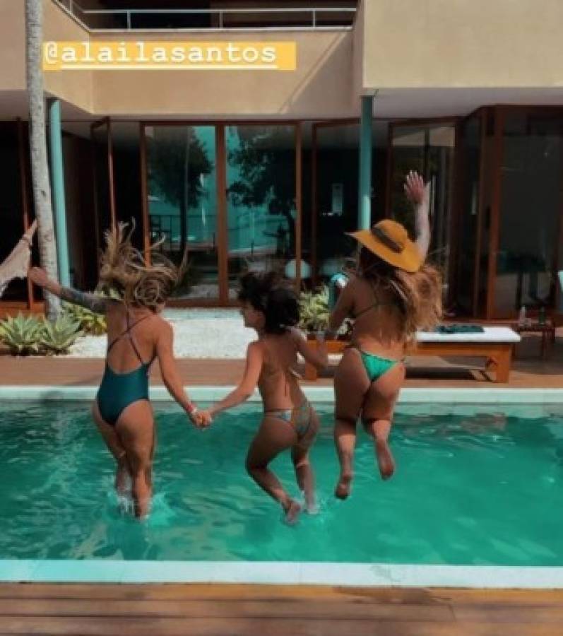 Las explosivas vacaciones de Rafaella, la hermana de Neymar, en un resort de lujo en las playas de Brasil