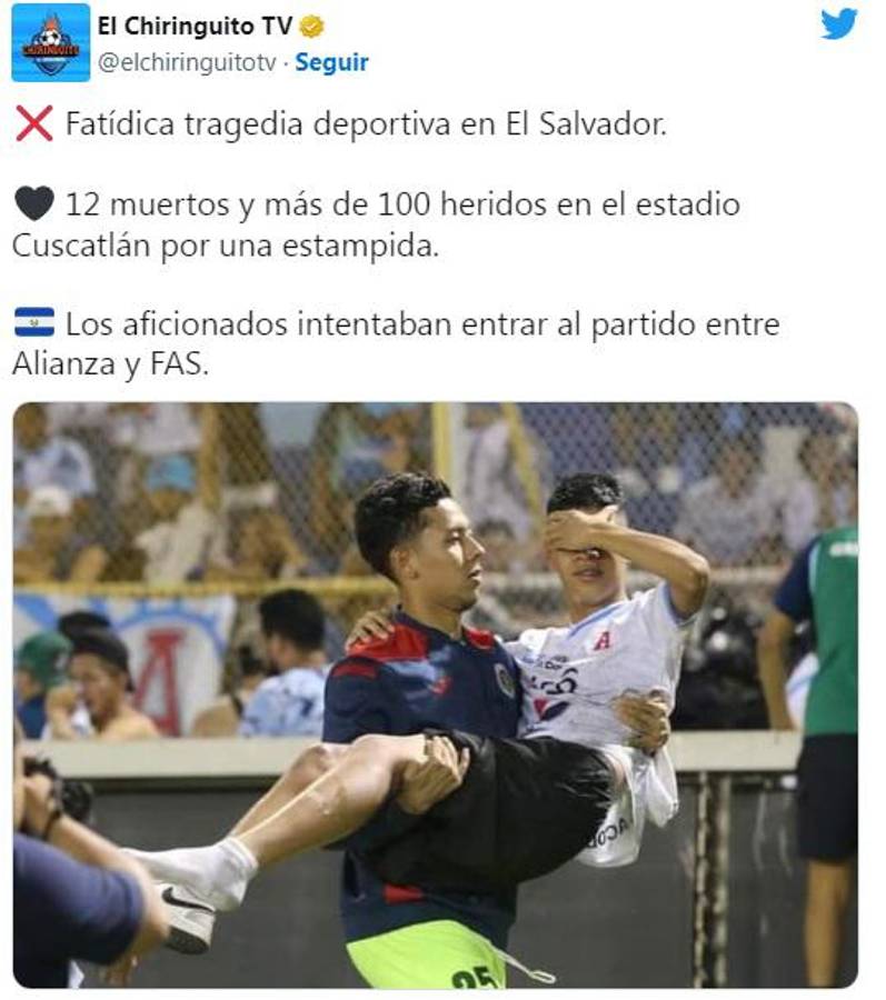 Olimpia y Real Madrid envían mensaje: La dura reacción del mundo tras la tragedia en El Salvador; “Imágenes que marcarán historia”