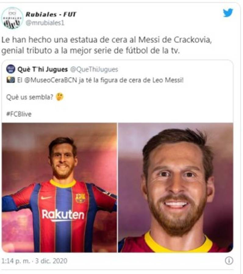 Se parece a todos menos a él: Burlas por la estatua de Messi en museo de cera del Barcelona