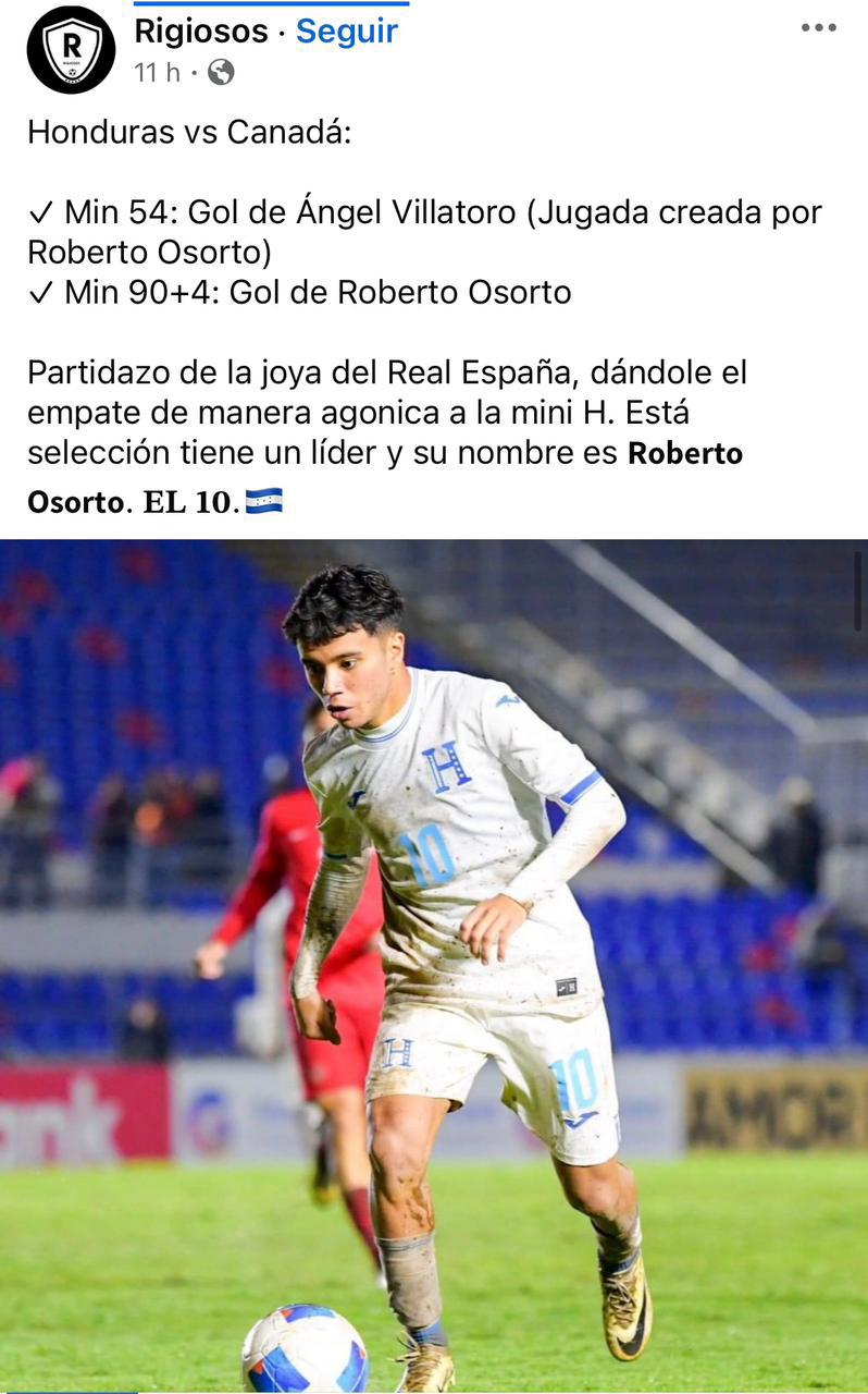 ”El mejor de Honduras”, “alma de la Selección”: Prensa se rinde ante Roberto Osorto tras ser héroe en el Premundial Sub-20