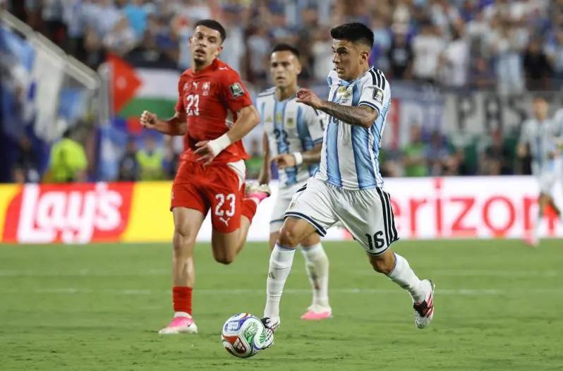 Alineación de Argentina para ser bicampeón del Mundial en la cara de España