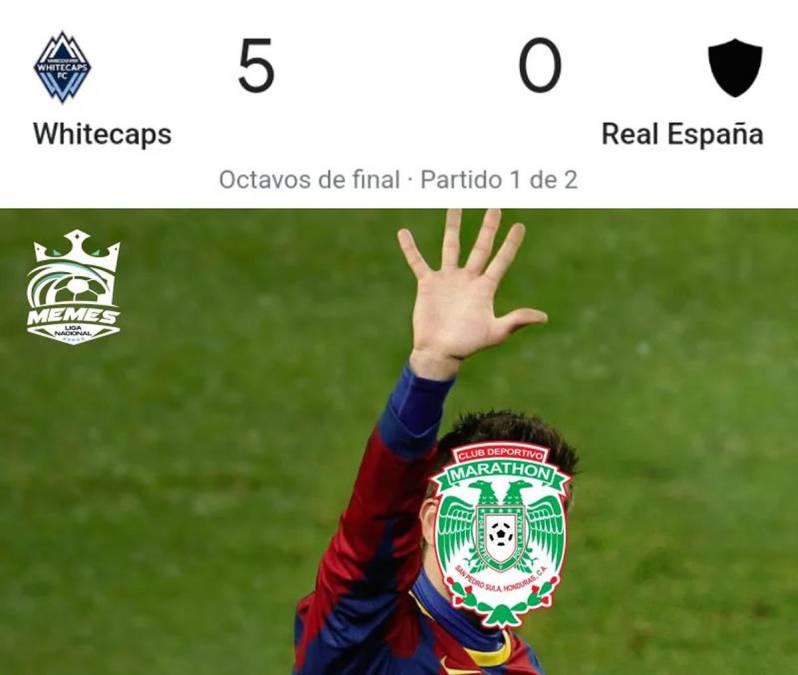 Atlas y Real España son víctimas de los memes tras las palizas que recibieron de Olimpia y Vancouver