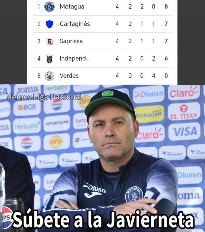 Motagua es culpable número uno de que los memes humillen a Saprissa y sea la burla de Concacaf: Quesada no se salvó
