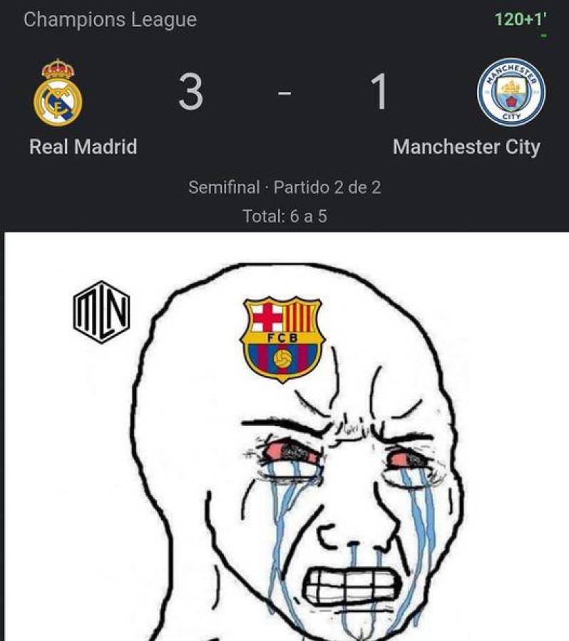 Los crueles memes de la remontada del Real Madrid ante el Manchester City en la Champions League