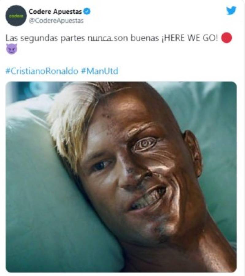 Cristiano Ronaldo fichó por el Manchester United y los memes destruyen al City, Cavani y Messi