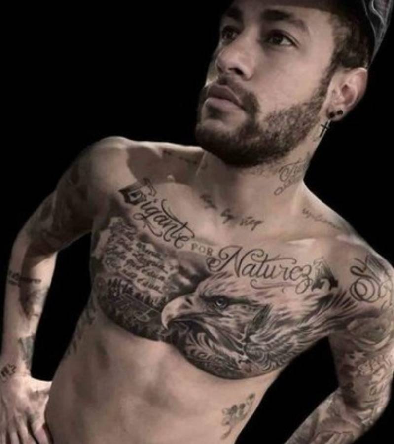 Neymar: El significado de todos sus tatuajes, desde un niño descalzo hasta sus superhéroes favoritos