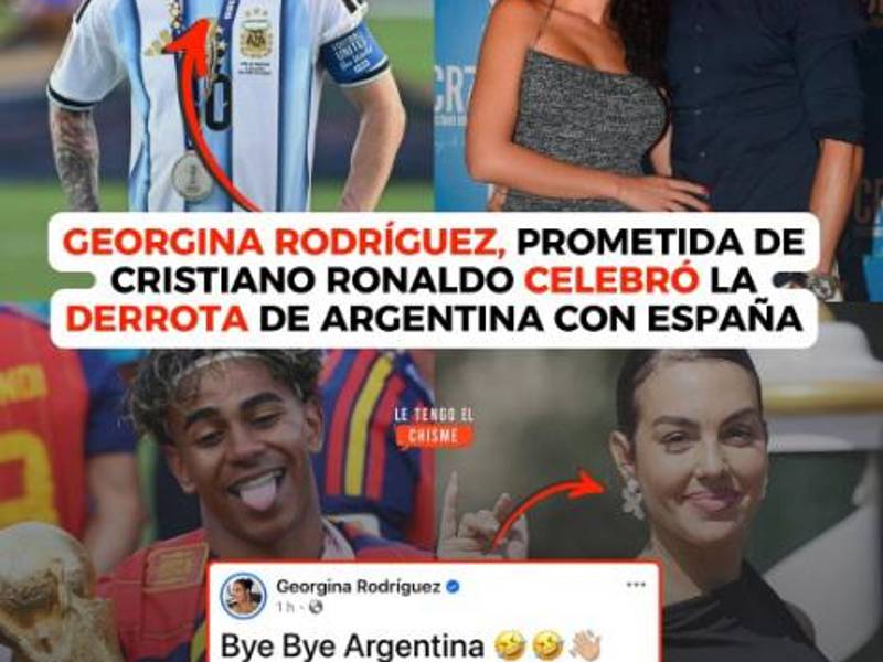 ¿Por CR7? La impensada burla de Georgina Rodríguez contra Argentina