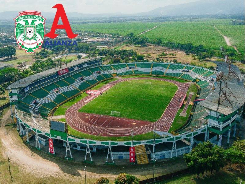 Marathón recibirá al Alianza en el Estadio Olímpico de San Pedro Sula.