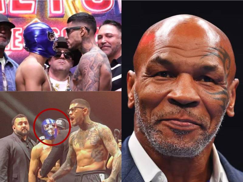 Mike Tyson fue invitado de lujo: Teófimo López y Árnold Barboza dan el peso antes del combate en Times Square de Nueva York