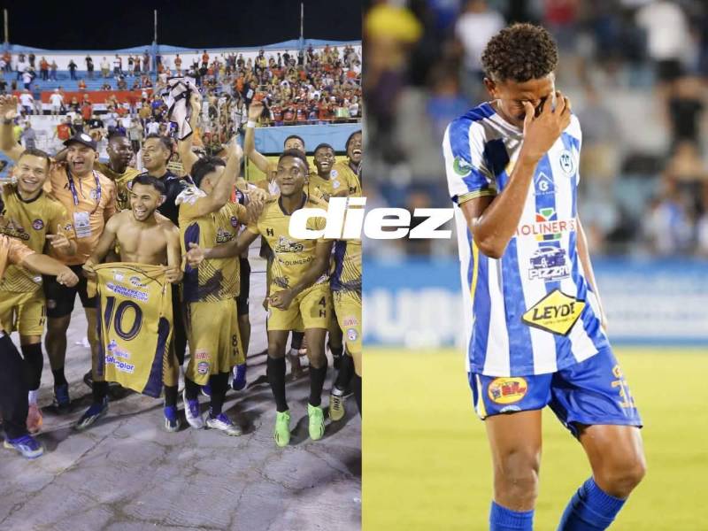 Victoria perdió la categoría, Real España los derrotó en La Ceiba. Fotos Mauricio Ayala, Moisés Valenzuela y Esaú Ocampo.