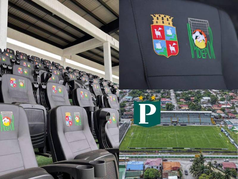 ¡QUÉ BELLEZADA! Así quedaron instaladas las modernas butacas en el histórico Estadio Excélsior de Puerto Cortés. Aquí te contamos los detalles.