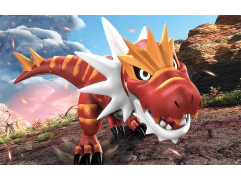 Ilustración para TCG: Tyrantrum Forbidden Light.