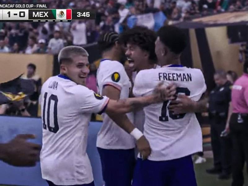 ¡Gol de camerino! Estados Unidos le anota a la Selección Mexicana muy rápido en final de Copa Oro