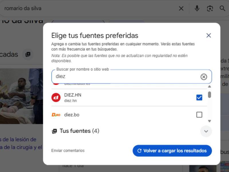 La nueva función de Google permite que el usuario decida los medios que le interesan.