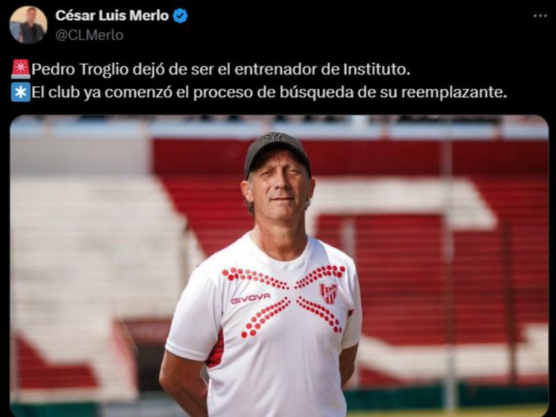 Fin de la era, Nuevo fracaso: así reaccionó la prensa tras el despido de Pedro Troglio del Instituto de Argentina