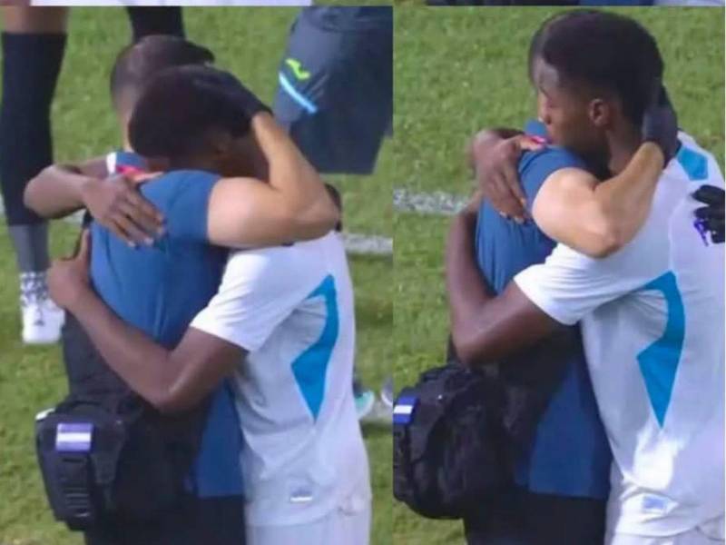 Keyrol Figueroa rompió en llanto tras el triunfo de Honduras ante Jamaica.