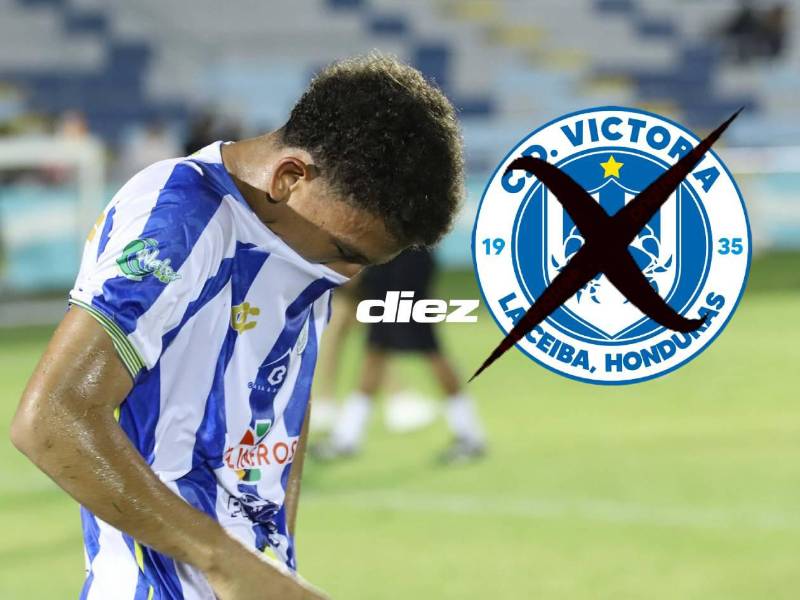 Victoria no pudo salvar la categoría en la Liga Nacional de Honduras y la próxima temporada su nombre está en la segunda división. Foto DIEZ.