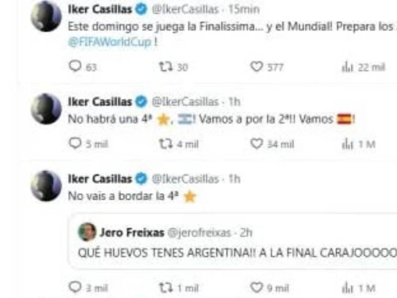 Casillas enciende la polémica: “No vais a bordar la cuarta estrella”