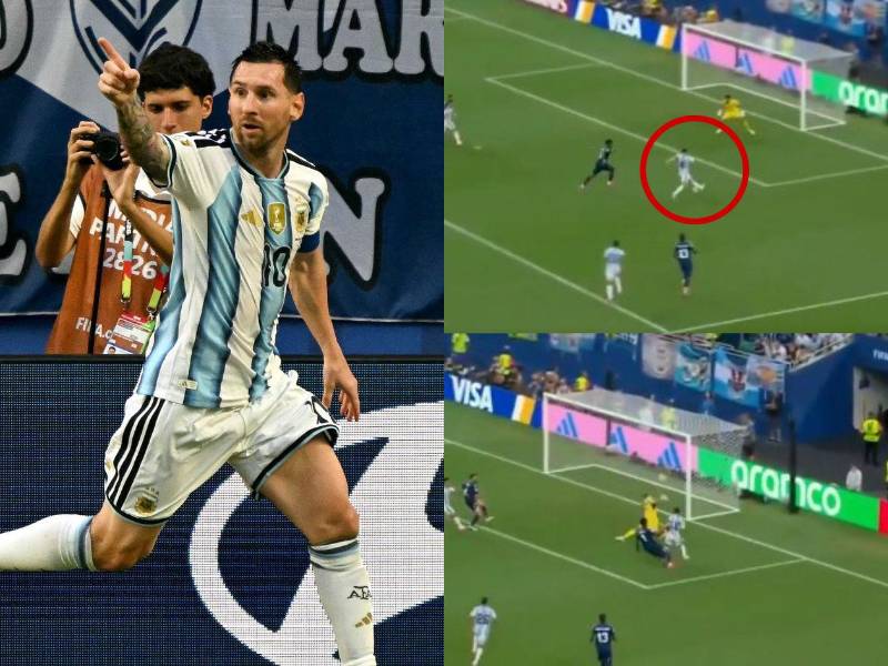 Lionel Messi reventó a Vozinha en su gol número veinte en Copas del Mundo.