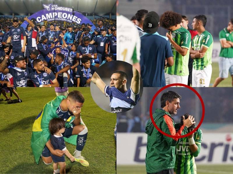Motagua es el nuevo campeón: los rostros de alegría, tristeza y llanto tras el título del ciclón en la gran final del torneo Clausura. FOTOS: Mauricio Ayala | Marvin Salgado | Alex Pérez.