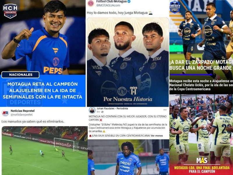 Lo que publican los medios deportivos y periodistas sobre el encuentro que Motagua sostendrá este jueves ante los manudos y el dato aterrador en contra de los azules.