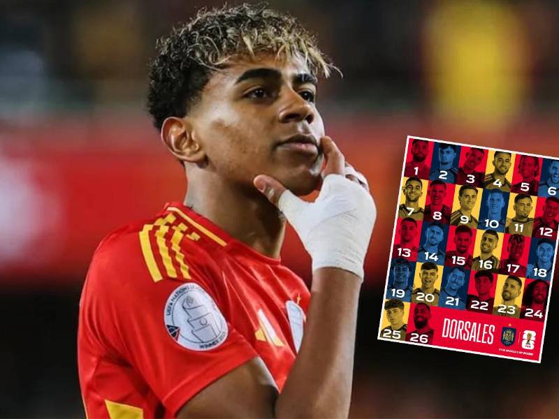 La selección española ya está lista para afrontar la Copa del Mundo y esta noche dio a conocer los dorsales de sus convocados.
