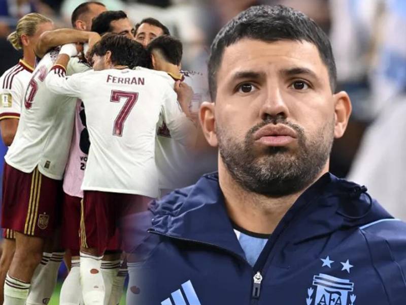 Sergio Agüero contestó a las picantes declaraciones de Laporta donde criticó la permisividad arbitral con Argentina.