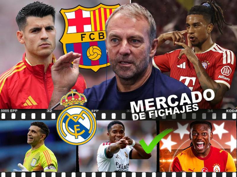 Tan solo faltan tres días para que cierre el mercado de fichajes en Europa y estas son las últimas novedades: el '9' que eligió Hansi Flick ante el fichaje frustrado de Julián Álvarez y la locura del Bayern por Olise. El 'Dibu' Martínez aterrizó en su nuevo equipo.