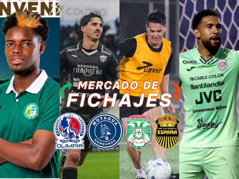 El mercado de fichajes se mueve: Olimpia confirma alta, Juticalpa se arma hasta los dientes y Roberto Moreira sorprende con su nuevo equipo.