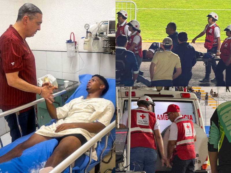 Javier Atala fue a saludarlo en el hospital y a desearle mucha fortaleza al panameño.