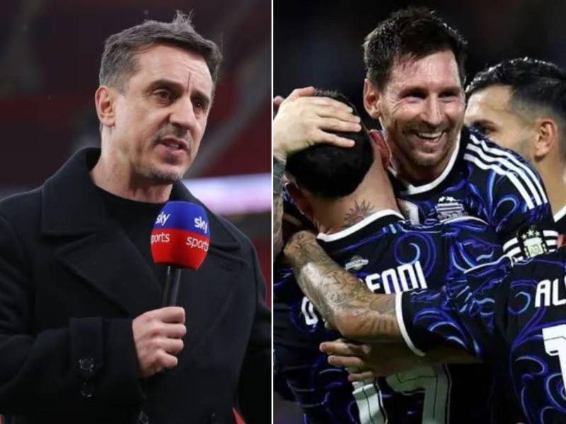 Lejos de retractarse, Gary Neville volvió a apuntar contra la pareja de centrales de la selección argentina.