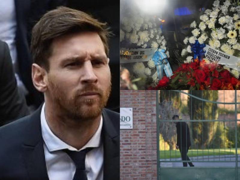 Fuerza Leo, te amamos, fue uno de los mensajes de los fanáticos se acercaron al aeropuerto de Rosario