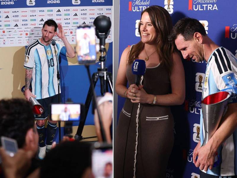 Leo Messi atendió a la prensa tras firmar otra tremenda actuación contra Austria en la Copa del Mundo.