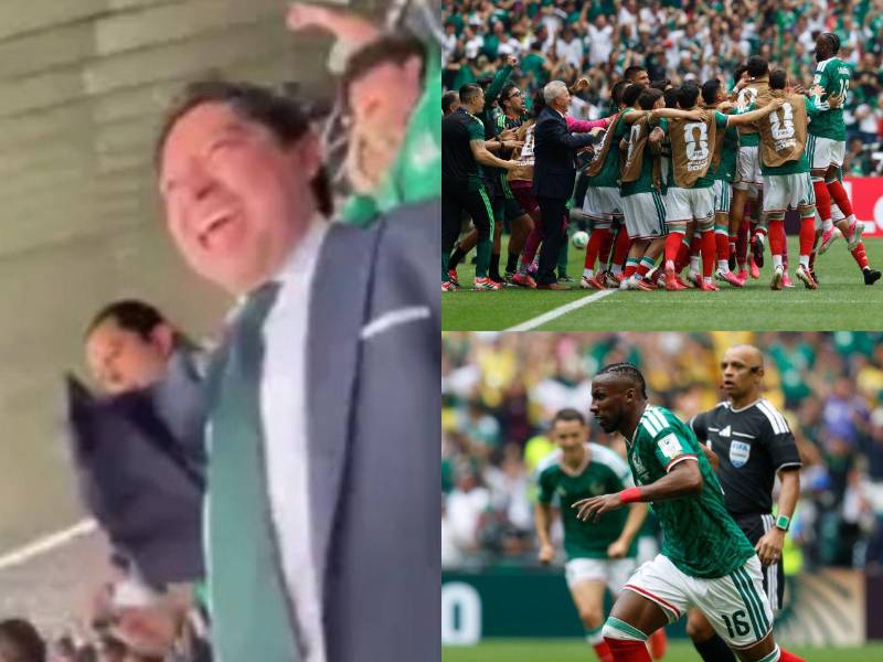 Julio Ibáñez no contuvo su emoción tras el primer gol de México en el Azteca.