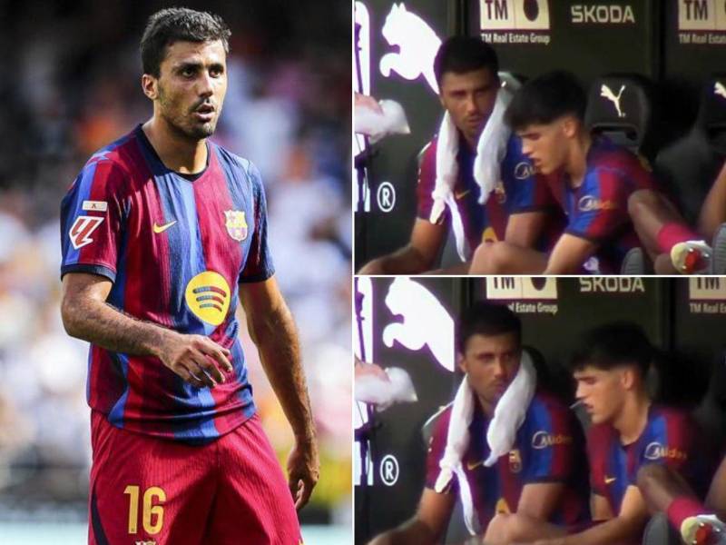 Rodri cuestionó el rendimiento del Valencia durante la paliza del Barcelona en Mestalla.
