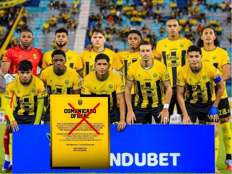 Juan Manuel Capeluto rescindió su contrato con el Real España de San Pedro Sula.