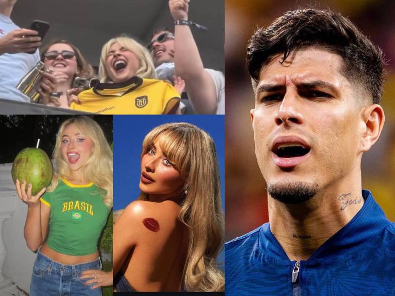 El portal TMZ desató rumores de un romance entre la cantante Sabrina Carpenter y uno de los futbolistas del Mundial 2026. Fotos cortesía Facebook y EFE.